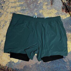 Lululemon Pace Breaker Ripstop Lined 5" XXL Green Jasper